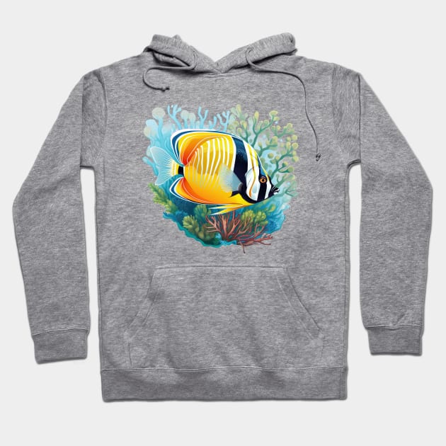 Butterflyfish Hoodie by zooleisurelife